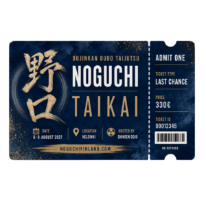 Noguchi Taikai Finland 2027 - Last Chance ticket