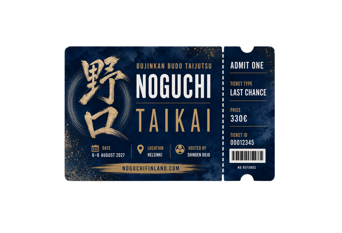 Noguchi Taikai Finland 2027 - Last Chance ticket