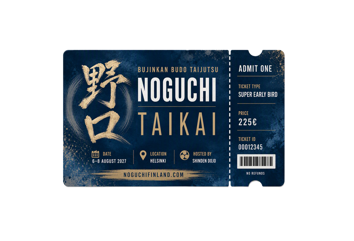 Noguchi Taikai Finland 2027 - Super-Early Bird ticket